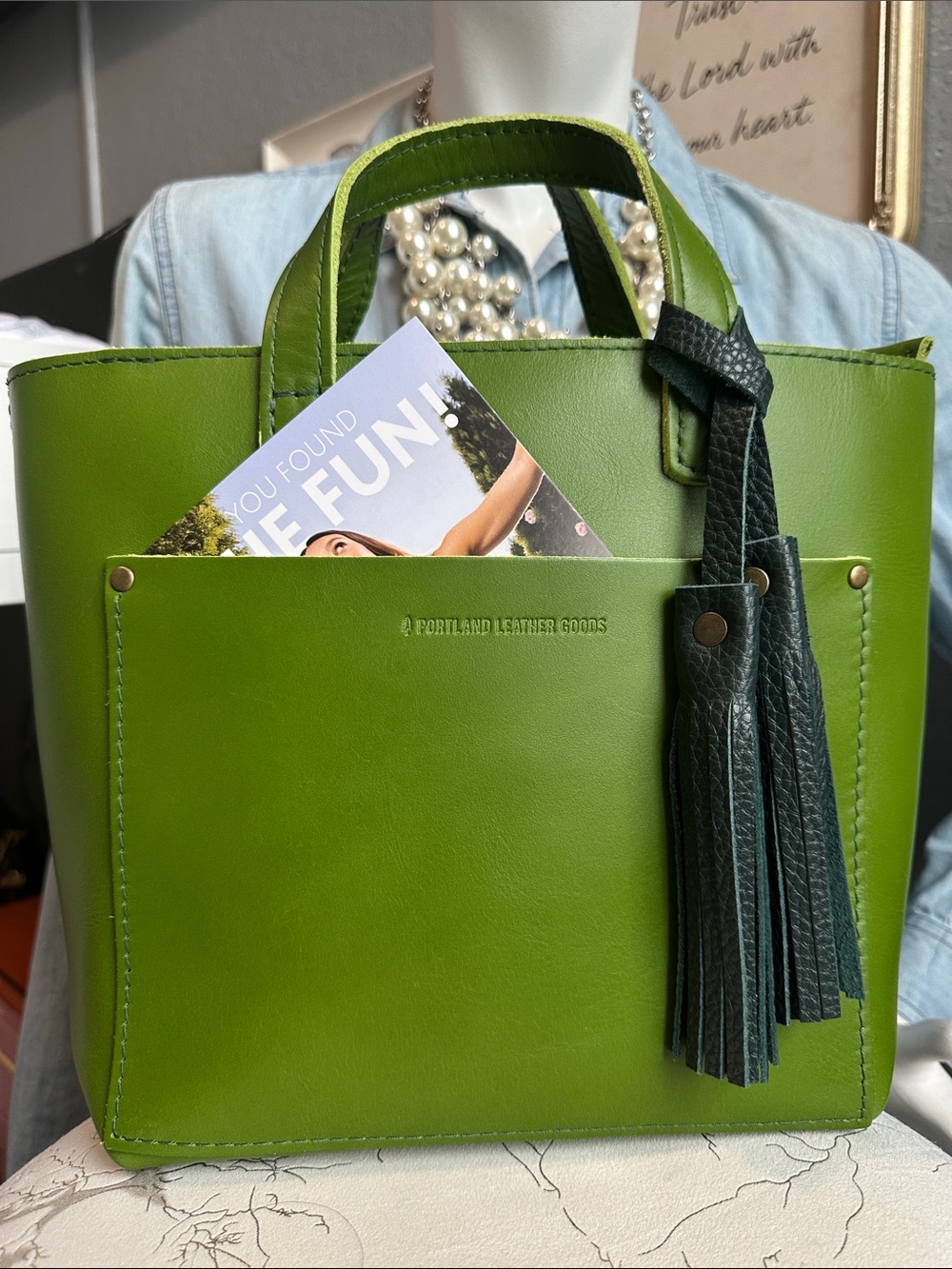 PLG 🦄 green apple 🍏 mini Crossbody tote NEW